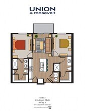 B3 2x2 - Phase II 405 floor plan